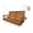 Teak Tone, variant on Innovaze 5 Ft Outdoor Wooden Porch Swing with Cupholders, Heavy Duty 880 LBS for 3 Seater,All-Weather resistant, Black