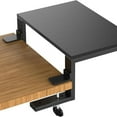 thumbnail image 2 of Desk Extender & Monitor Shelf – 15" Space Booster, Freestanding or Clamp Mount, Holds 44 lbs, No Drill Desktop Organizer for Office/Gaming, Black, 2 of 5