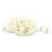 Unique Bargains 10Pcs White Silicone Stopper Plugs Tapered Lid for 17-22mm Mouth Test Tube