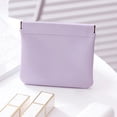 thumbnail image 3 of Bolso de almacenamiento de lápiz labial portátil con cierre automático de monedero de cuero PU para mujeres y niñas, 3 of 8