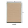 thumbnail image 3 of Contemporary Home Living 1.75' x 2.75' Tufted Solid Bordered Area Throw Rug - Beige and Green, 3 of 6