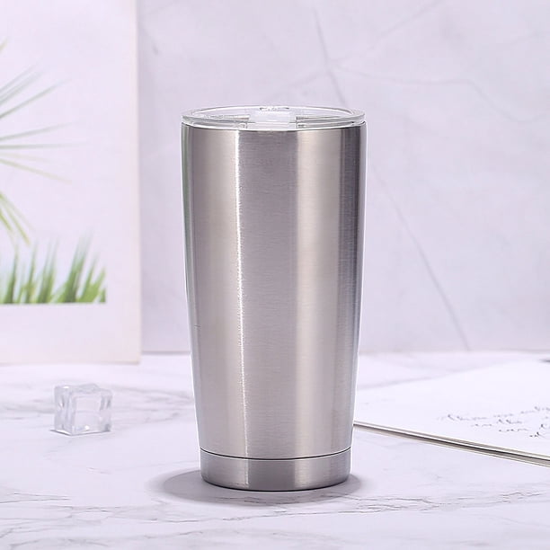 Taza de coche portátil de acero inoxidable con aislamiento al vacío, taza de cerveza fría, taza de hielo con rociador de plástico