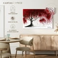 thumbnail image 5 of Elephant Stock Scarlet Picnic Dream Tree Wall Art - Horizontal Canvas Wall Art - Living Room Wall Decor - Floral And Botanical Canvas - Red And Beige Decor By Ashvin Harrison - 12" x 8", 5 of 8