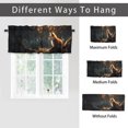 thumbnail image 6 of Fox Printed Window Curtains Valances Wild Animals Tree Branch Night Starry Sky Rod Pocket Window Valance for Living Room Bathroom Bedroom Kitchen 54 by 18 in, 1 Panel, 6 of 6