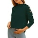 thumbnail image 1 of Tops para mujer, blusa de manga larga con cuello redondo, suéter de cuello redondo para mujer, funcionalidad versátil, 1 of 6