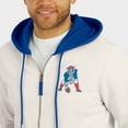 thumbnail image 6 of Men's Darius Rucker Collection by Fanatics Cream New England Patriots Distressed Graphics Full-Zip Hoodie, 6 of 6