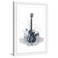 thumbnail image 2 of Marmont Hill "Guitare Bleue Sans Texture" By Marie-Eve Pharand Framed Painting Art Print, 16.0" x 1.5", 2 of 5