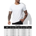 thumbnail image 3 of 2 Pack Men's Quick Dry Workout T-Shirts Short Sleeve Activewear Moisture Wikcing Gym Running Tee Shirts Breathable Tee Top, Black & White, L, 3 of 8