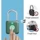 thumbnail image 2 of Blue Mica Fingerprint Lock, Electric Cabinet Lock for Gym Locke, 2 of 5