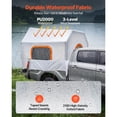 thumbnail image 5 of KFFKFF Inflatable Truck Bed Tent, 7.2 x 5.4 FT 3-Season Camping Tent with Mesh Windows, PU2000mm Waterproof Design for Outdoor Adventures - Includes Air Pump, 5 of 9