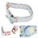 thumbnail image 5 of Collar de Perro Suave con Flor de Seis Pétalos Ajustable Comodidad de Algodón Transpirable Hebilla Grabada ANGGREK Otros, 5 of 8