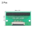 thumbnail image 2 of 2pcs FFC FPC Connector Board 34 Pins 0.5mm Socket to 2.54mm Double Row Male Pin Header Strip Adapter, 2 of 5