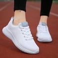thumbnail image 2 of Walking Shoes Women Lace Up Athletic Running Tennis Fashion Comfortable Sneakers With Arch Support, 2 of 5