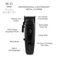 thumbnail image 3 of StyleCraft Saber 2 Professional Full Metal Body High-Torque Digital Brushless Motor Cordless Hair Clipper, Black, 3 of 9