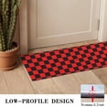 thumbnail image 3 of Red and Black Checkered Pattern Door Rugs,Washable Non Slip Door Mats Indoor,Decorative Door Mats,Entry Mat Indoor for Entrance,Bedroom,Kitchen,Bathroom,16"x47", 3 of 6