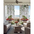 thumbnail image 4 of Mushroom Frogs Blackout Curtains 54 Inches Long for Bedroom, Spring Floral Summer Eucalyptus Leaves Thermal Insulated Room Darkening Black Out Window Curtain Panels Grommet Drapes for Living Room, 4 of 8