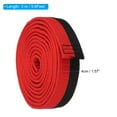 thumbnail image 2 of Uxcell Taekwondo Colored Ranking Belt 1.6"x9.8Ft 3 m, Polyester Martial Arts Judo Karate Belt, Red&Black, 2 of 5