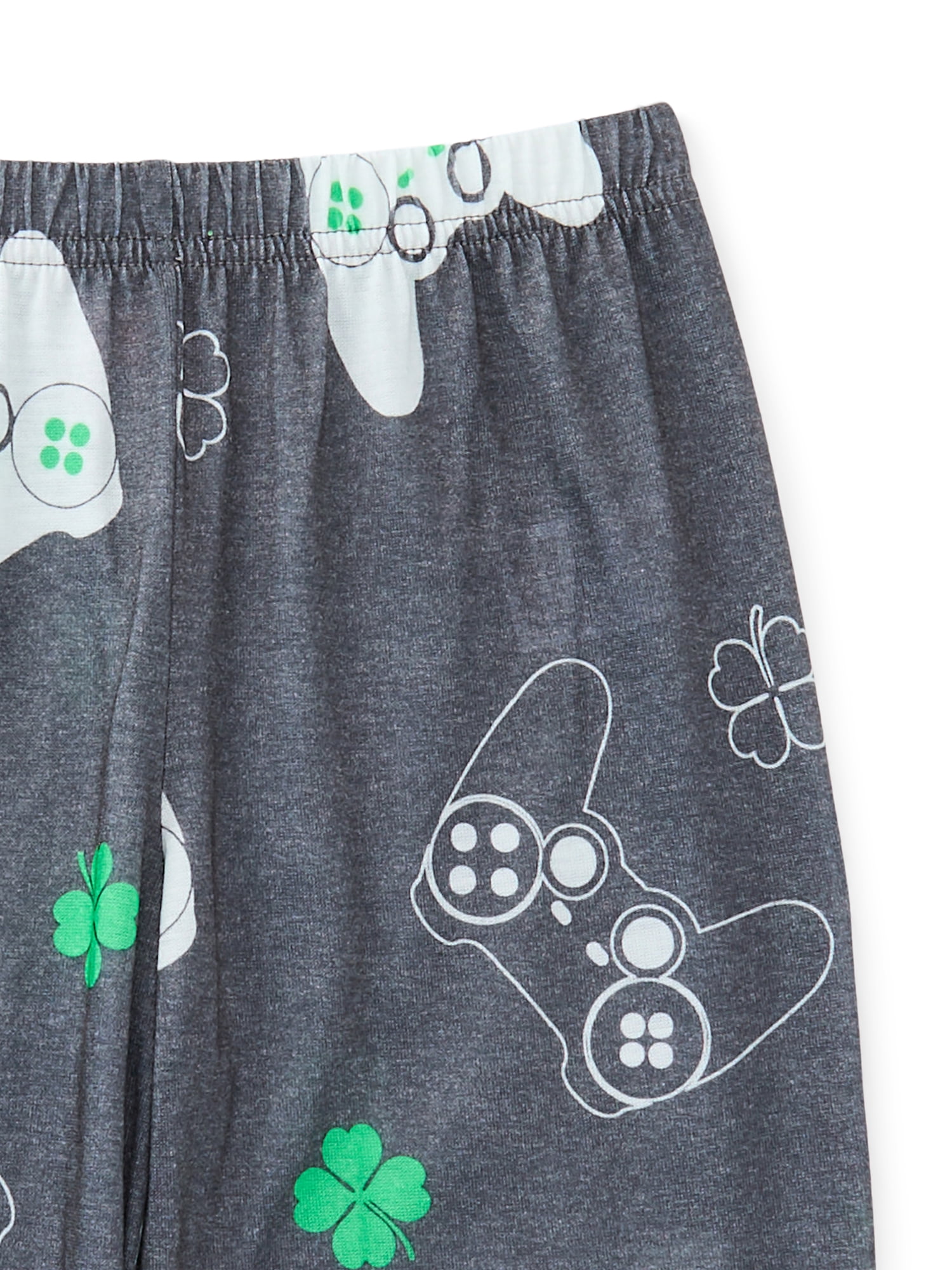 Wonder Nation Boys Graphic Tee and Wide Leg Pants Sleep Set, 2-Piece, Sizes 4-18