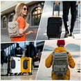 thumbnail image 7 of Add A Bag Luggage Strap, 6-12 Inch Adjustable Suitcase Belt Travel Accessories, Luggage Connector for Carry-on Baggage, Orange, 7 of 7