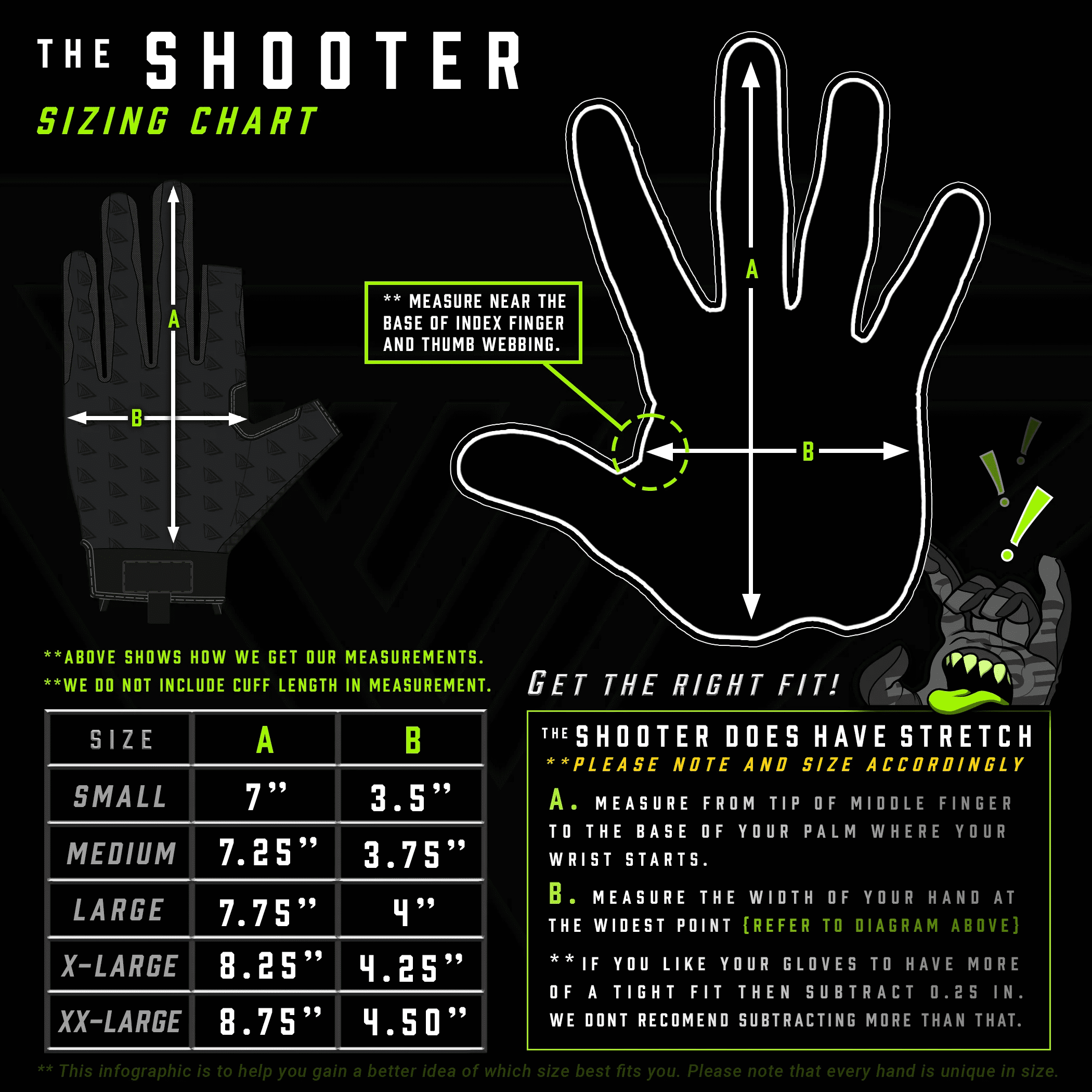 Glove Station The Shooter Gloves - Suede Leather Palm for Durability, Protection Work Gloves for Men, 2 Fingerless Design for Motorcycle Gloves