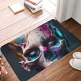 thumbnail image 4 of Cauagu Modern Abstract Colorful Skull B Print Front Door Mat for Indoor Entrance 16x24 Inche,Absorbent Doormat Washable Carpet for Bathroom/Garage/Kitchen/Entry/Back, 4 of 7