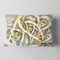thumbnail image 2 of Designart Symmetrical Spiral Fractal Flowers - Contemporary Throw Pillow - 12x20, 2 of 5