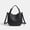Black, variant on Women's Faux Leather Pebbled Mini Bucket Bag, Adjustable Detachable Strap, Black, White, Pink