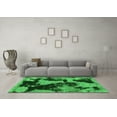 thumbnail image 3 of Ahgly Company Indoor Round Abstract Green Modern Area Rugs, 6' Round, 3 of 4