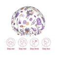 thumbnail image 5 of KLL Lavender Flowers Pattern Shower Cap & Bath Cap for Women,Reversible Oversized Waterproof Shower Caps for all Hair Lengths,Elastic Reusable Bathing Hair Cap, 5 of 6