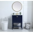 thumbnail image 7 of Elegant Decor Mason 24" 2-Door Wood Single Bathroom Vanity in White, 7 of 7