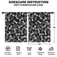 thumbnail image 2 of Blackout Kids Curtains,Paw Prints and Bones Childrens Insulated Curtains Set Of 2,Bedroom Essentials,Toddler Room Decor 42x54in(106x137cm), 2 of 4