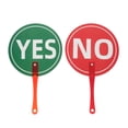 thumbnail image 1 of Shisuyan Classroom Voting Paddles Bold Fonts Plastic 2Pcs 11.8X7.1X0.2In, 1 of 9