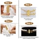 thumbnail image 4 of 8 Piezas 4 Tamaños Hebilla Deslizante Cerradura Collar Conector Trenzado Tubo Deslizante Hebilla Correa Estuche De Almacenamiento Para Pulsera En Capas Collar Joyería Artesanal Vhermosa, 4 of 4