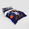 thumbnail image 2 of Ambesonne Birthday Bedding Set 4 Pcs, Astronaut Balloon, Queen, Multicolor, 2 of 2