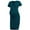 Teal, variant on Short Sleeve Summer Maternity Dress for Woman Ruched Pregnancy Clothes