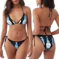 thumbnail image 3 of Fotbe Christmas Gnome Snowflake Traje de Baño para Mujer de Dos Piezas – Bikini Sexy de Tirantes Tipo Halter con Diseño Triangular, 3 of 6