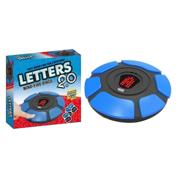 English/Spanish Letters 2.0 Fast Word Game, Fun Family Interactive Board Game, Quick Thinking Word Puzzle for Kids & Adults