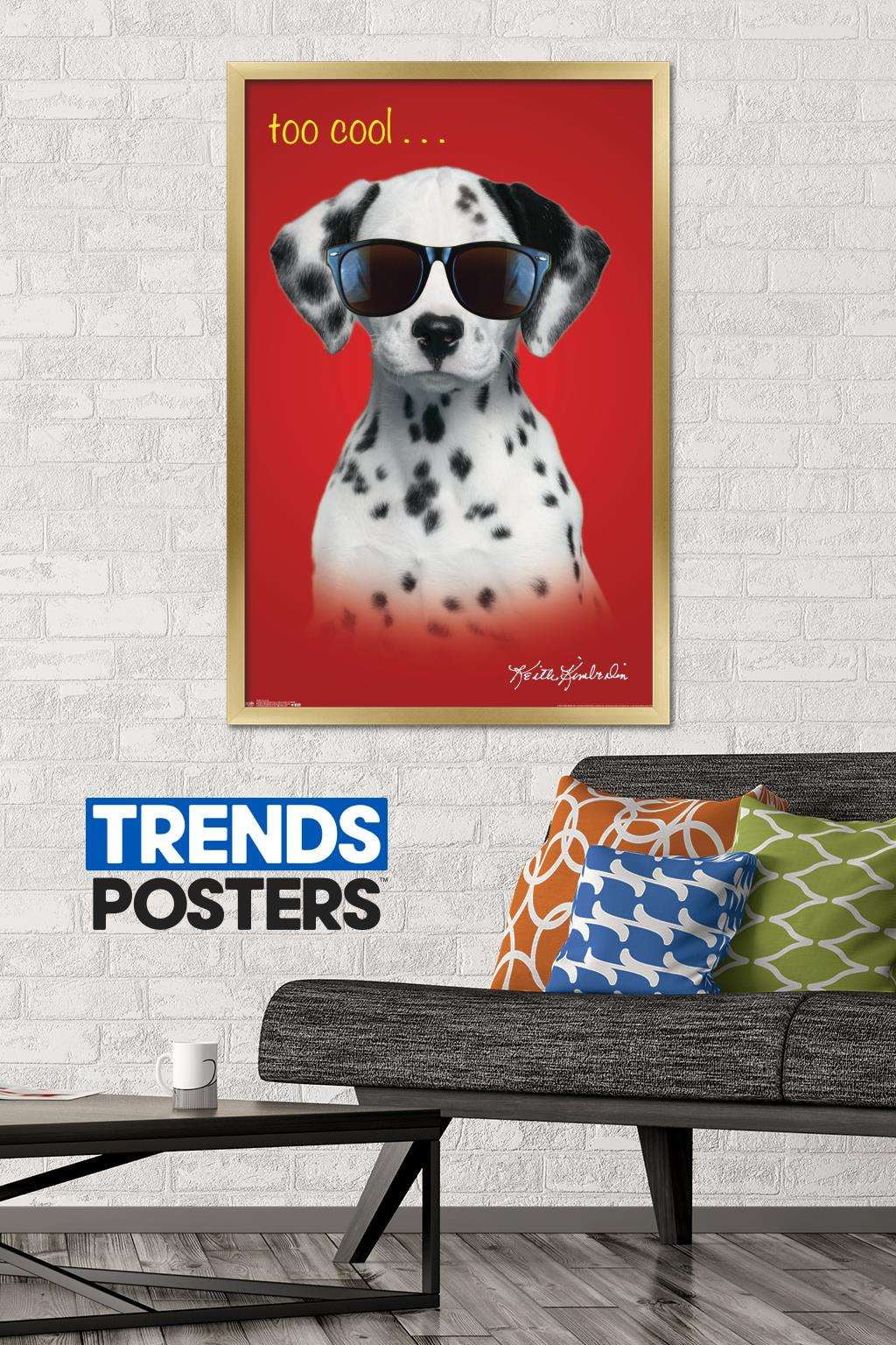 Keith Kimberlin - Dalmatian Puppy - Too Cool Wall Poster, 22.375" x 34", Framed