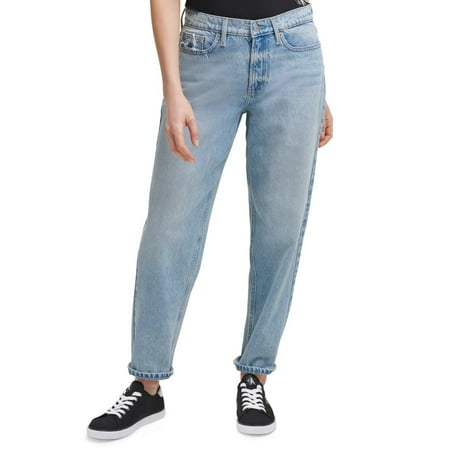 Calvin Klein Jeans Cotton High-Rise 90’s Jeans, 27, Blue