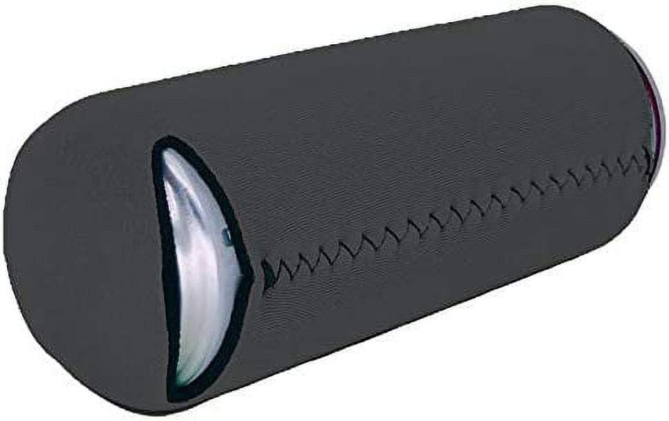 Blank Neoprene Collapsible Slim Can Coolie (6 Pack, Charcoal)