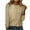 Khaki, variant on Oalirro Polyester Long Sleeve Tee Shirts for Women Solid Long Sleeve Tops for Women Casual Spring Round Neck