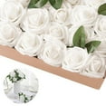 thumbnail image 2 of Flores de espuma artificial 25/30 piezas Flor falsa de burbuja rosa con tallo para arreglos florales de boda DIY Centros de mesa Ramos Decoraciones para fiestas Adepaton 2034848-3, 2 of 9