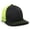 Black/neon Yellow, variant on CT120M Extra-flexible Slight Pre-curved Visor Cap-Graphite/Neon Orange-L/XL