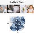thumbnail image 6 of Cloth Napkins Set of 4 - 20x20 Inches, Navy Blue Geometric Washable Reusable Table Napkins, Aesthetics Contemporary Soft & Absortbent Dining Napkin for Party Wedding Hotel Restaurant, 6 of 9
