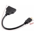 thumbnail image 3 of Cable De Puerto Hembra De 1 Entrada Macho A 2 Salidas 1080 Compatible Con Hdmi Splitter Cable Adaptador Videos Para Hdtv/Ps4/Ps3 seitruly EL010260-00, 3 of 6