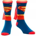 thumbnail image 1 of Superman Costume Crew Socks With Cape, 1 of 2