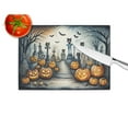 thumbnail image 5 of Cat Cemetery Spooky Halloween Glass Cutting Board Large 12 in x 15 in, 5 of 5