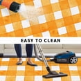thumbnail image 5 of Orange Plaid Outdoor Rug for Patio/Deck/Porch, Non-Slip Large Area Rug 4 x 6 Ft, Watercolor Grid Checker Gingham Farmhouse Indoor Outdoor Rugs Washable Area Rugs, Reversible Camping Rug Carpet Runner, 5 of 8