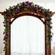 thumbnail image 4 of Guirnalda artificial de enredadera de rosas para decoración de bodas, guirnalda floral de pared de plástico flexible de 78,74 pulgadas, 4 of 6