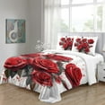 thumbnail image 3 of Home Bedclothes Romantic Rose Printed Duvet Cover Set Girl Woman Elegant Bed Set Bed Gift,California King (98"x104"), 3 of 6